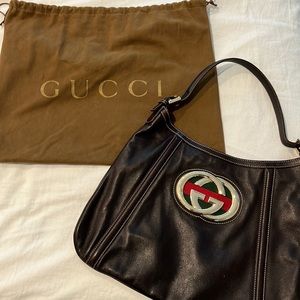 Gucci Britt Hobo Leather Medium GUARANTEED AUTHENTIC